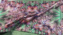 Load and play video in Gallery viewer, SCROLLS Organic Cotton Shawl in Dusty Rose, Moss, Pink, Purple | Knowledge Codes &amp; Reconnection
