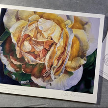 Load and play video in Gallery viewer, YELLOW ROSE SUPERNOVA, INITIATION, ACTIVATION, NEW PATHWAYS OPENING | Small Poster Print | Flower Essence Transmission Collection - Leslie Montana