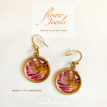 Load image into Gallery viewer, Peony Charm Necklace & Earrings, Power of Breath - Life, Passion, Flow, Abundance | 18 Inches - Leslie Montana