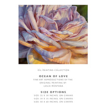 Load image into Gallery viewer, Ocean of Love, Sunset Rose, Giclee Print of the Original Oil Painting on Canvas - Leslie Montana