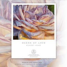 Load image into Gallery viewer, OCEAN OF LOVE, SUNSET ROSE | Small Poster Print | Flower Essence Transmission Collection - Leslie Montana