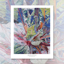 Load image into Gallery viewer, RUBY CHARD TWO | Small Poster Print | Flower Essence Transmission Collection | Watercolor Painting - Leslie Montana