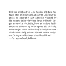 Load image into Gallery viewer, Intuitive Guidance Reading - Leslie Montana