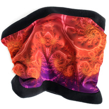 Load image into Gallery viewer, MARIPOSA Neck Warmer in Tangerine, Plum | Fibonacci Inspired Apparel | Winter Wear - Leslie Montana