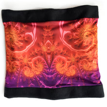 Load image into Gallery viewer, MARIPOSA Neck Warmer in Tangerine, Plum | Fibonacci Inspired Apparel | Winter Wear - Leslie Montana