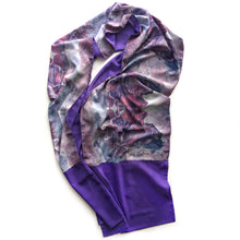 Load image into Gallery viewer, PURPLE IRIS | Lightweight Shawl | Watercolor Series - Leslie Montana