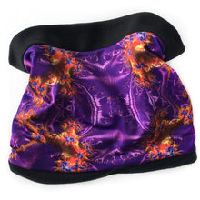 Load image into Gallery viewer, TAFFETA Neck Warmer in Amethyst, Orange | Fibonacci Inspired Apparel | Winter Wear - Leslie Montana