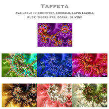 Load image into Gallery viewer, TAFFETA Neck Warmer in Amethyst, Orange | Fibonacci Inspired Apparel | Winter Wear - Leslie Montana