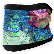 Load image into Gallery viewer, Terrestrial Neck Warmer in Lavender, Blue, Green | Fibonacci Inspired Apparel | Winter Wear - Leslie Montana