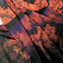 Load image into Gallery viewer, ON WINGS Lightweight Shawl in Orange, Purple & Black | On Wings of Angels - Leslie Montana