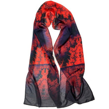 Load image into Gallery viewer, ON WINGS Chiffon Scarf in Orange & Purple | On Wings of Angels - Leslie Montana