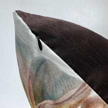 Load image into Gallery viewer, Velvet Pillows - Yellow Dahlia with Bee - Leslie Montana