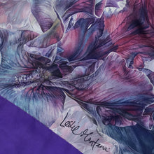 Load image into Gallery viewer, PURPLE IRIS | Lightweight Shawl | Watercolor Series - Leslie Montana