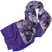 Load image into Gallery viewer, PURPLE IRIS | Lightweight Shawl | Watercolor Series - Leslie Montana
