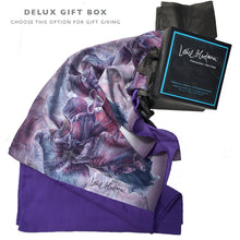 Load image into Gallery viewer, PURPLE IRIS | Lightweight Shawl | Watercolor Series - Leslie Montana