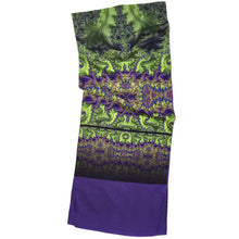 Load image into Gallery viewer, BAROQUE Lightweight Shawl in Lime, Purple & Magenta | Spiritual Sovereignty, Grounded in Nature - Leslie Montana
