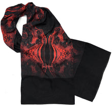 Load image into Gallery viewer, FLAMENCO Lightweight Shawl in Red and Black | Depth & Intensity - Leslie Montana