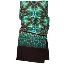 Load image into Gallery viewer, INNER LANDSCAPE, Lightweight Shawl in Sea Greens & Brown | Navigating the Depths of True Self - Leslie Montana