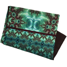 Load image into Gallery viewer, INNER LANDSCAPE, Lightweight Shawl in Sea Greens & Brown | Navigating the Depths of True Self - Leslie Montana