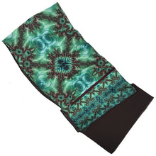 Load image into Gallery viewer, INNER LANDSCAPE, Lightweight Shawl in Sea Greens & Brown | Navigating the Depths of True Self - Leslie Montana