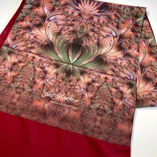 Load image into Gallery viewer, SCROLLS Lightweight Shawl in Dusty Rose, Moss, Pink, Purple | Knowledge Codes & Reconnection - Leslie Montana