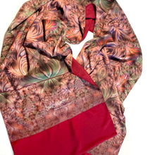 Load image into Gallery viewer, SCROLLS Lightweight Shawl in Dusty Rose, Moss, Pink, Purple | Knowledge Codes & Reconnection - Leslie Montana