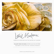 Load image into Gallery viewer, YELLOW ROSE, AFFECTION & FRIENDSHIP | Small Poster Print | Flower Essence Transmission Collection - Leslie Montana