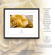 Load image into Gallery viewer, YELLOW ROSE, AFFECTION & FRIENDSHIP | Small Poster Print | Flower Essence Transmission Collection - Leslie Montana