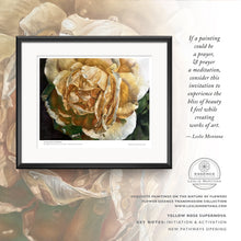 Load image into Gallery viewer, YELLOW ROSE SUPERNOVA, INITIATION, ACTIVATION, NEW PATHWAYS OPENING | Small Poster Print | Flower Essence Transmission Collection - Leslie Montana