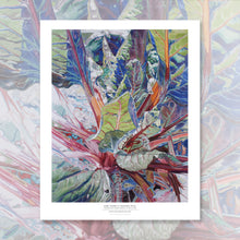 Load image into Gallery viewer, RUBY CHARD TWO | Small Poster Print | Flower Essence Transmission Collection | Watercolor Painting - Leslie Montana
