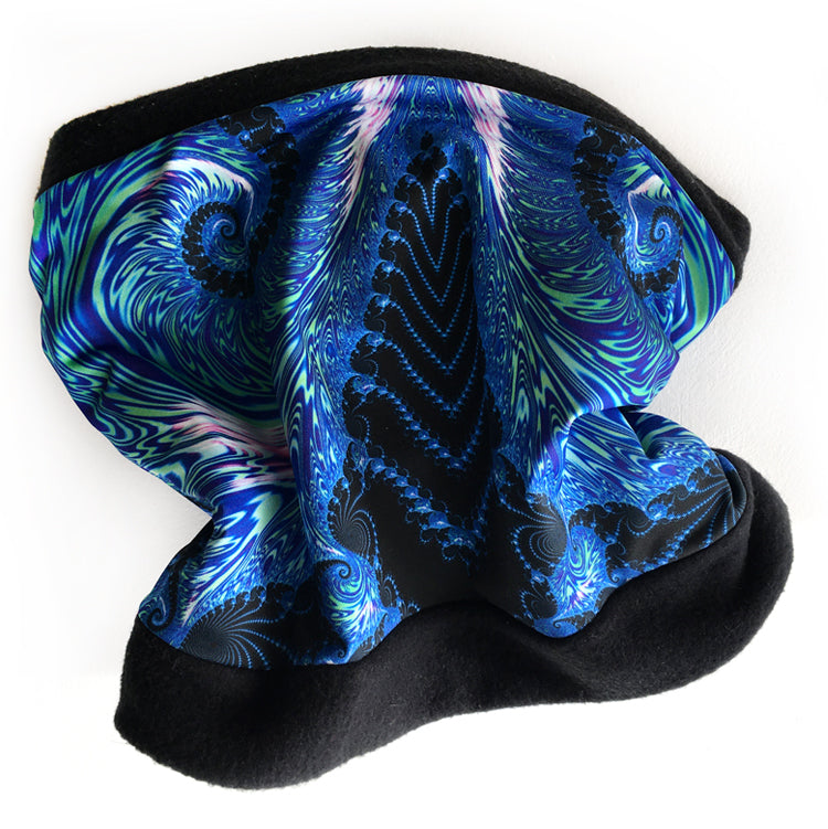 COSMIC LADDER in Blue, Black, Light Blue | Fibonacci Inspired Apparel | Winter Wear - Leslie Montana