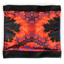 Load image into Gallery viewer, ON WINGS Neck Warmer in Orange, Purple, Blue, Black | Fibonacci Inspired Apparel | Winter Wear - Leslie Montana

