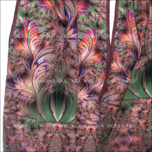 Load image into Gallery viewer, SEA SCROLLS in Rose, Moss, Lavender Silk Scarf | Knowledge Codes &amp; Reconnection - Leslie Montana
