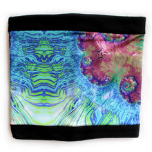 Load image into Gallery viewer, Terrestrial Neck Warmer in Lavender, Blue, Green | Fibonacci Inspired Apparel | Winter Wear - Leslie Montana
