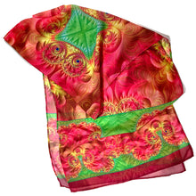 Load image into Gallery viewer, MARIPOSA Chiffon Scarf in Bright Pink &amp; Grass Green | Dreams Take Flight - Leslie Montana
