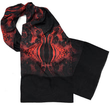 Load image into Gallery viewer, FLAMENCO Lightweight Shawl in Red and Black | Depth &amp; Intensity - Leslie Montana
