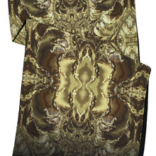 Load image into Gallery viewer, OYSTER Lightweight Shawl in Brown, Gold &amp; Tan | Practical Wisdom - Leslie Montana
