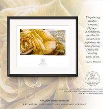Load image into Gallery viewer, YELLOW ROSE, AFFECTION &amp; FRIENDSHIP | Small Poster Print | Flower Essence Transmission Collection - Leslie Montana
